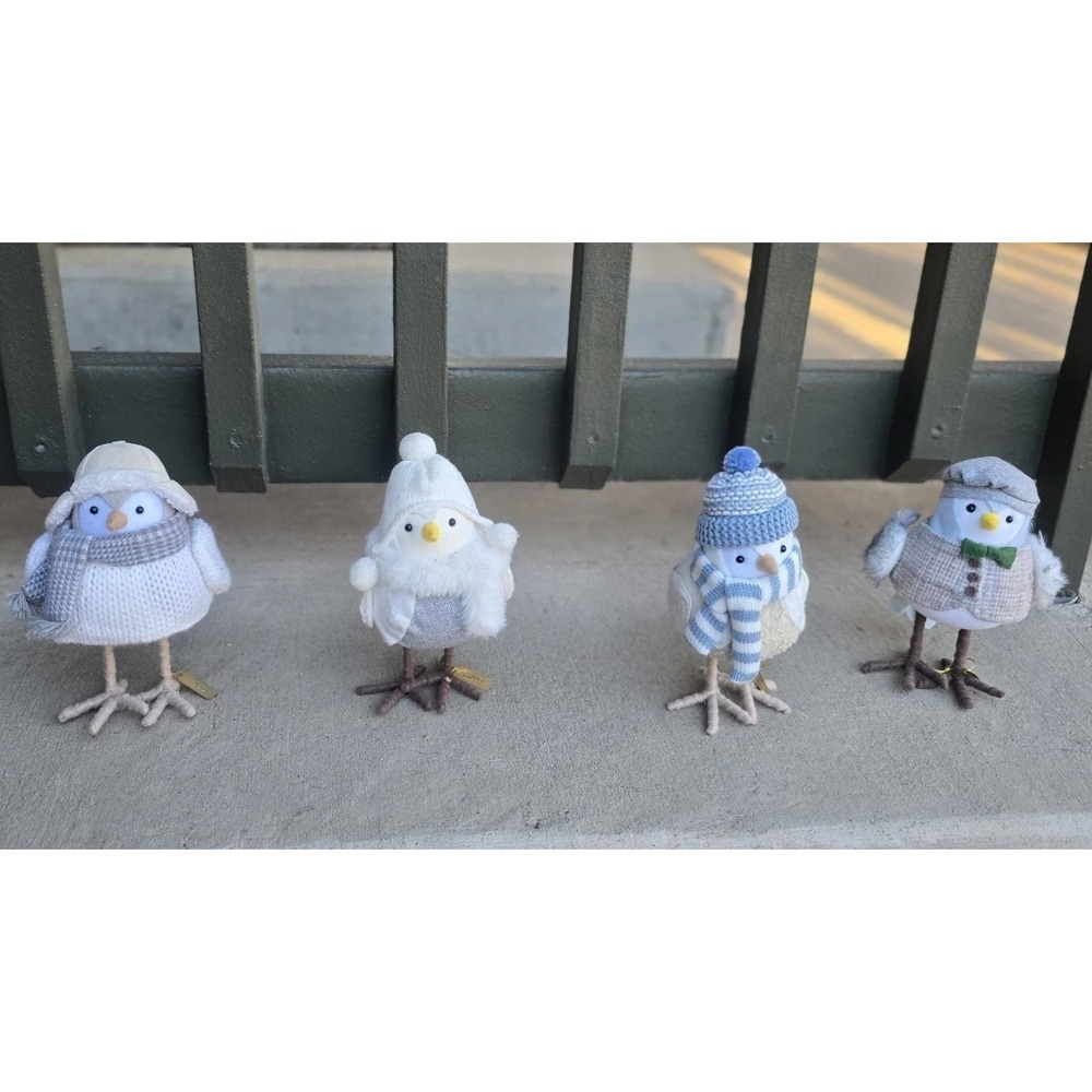 Lot of 4 Target Wondershop Winter Birds  2021/ 2022 Tricot,Flurry,Weft, Dewey,